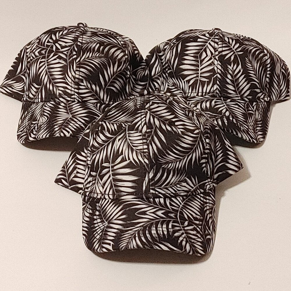 TROPICAL Baseball Cap LOT of 3 One Size WEDDING PARTY GROOMSMEN HATS BNWT